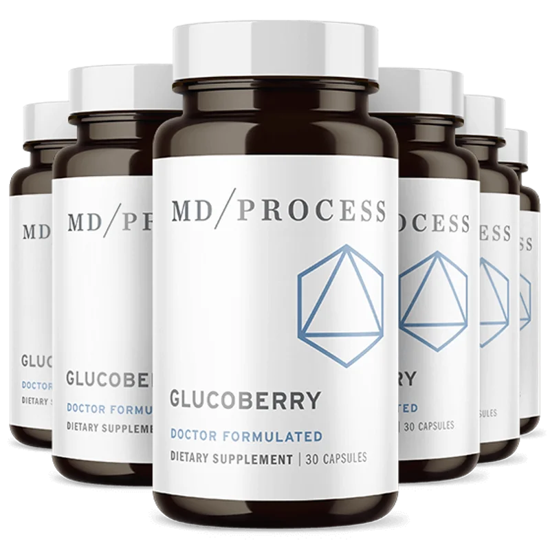 GlucoBerry Blood Sugar Support — 6 Bottle / 180 Day Pack